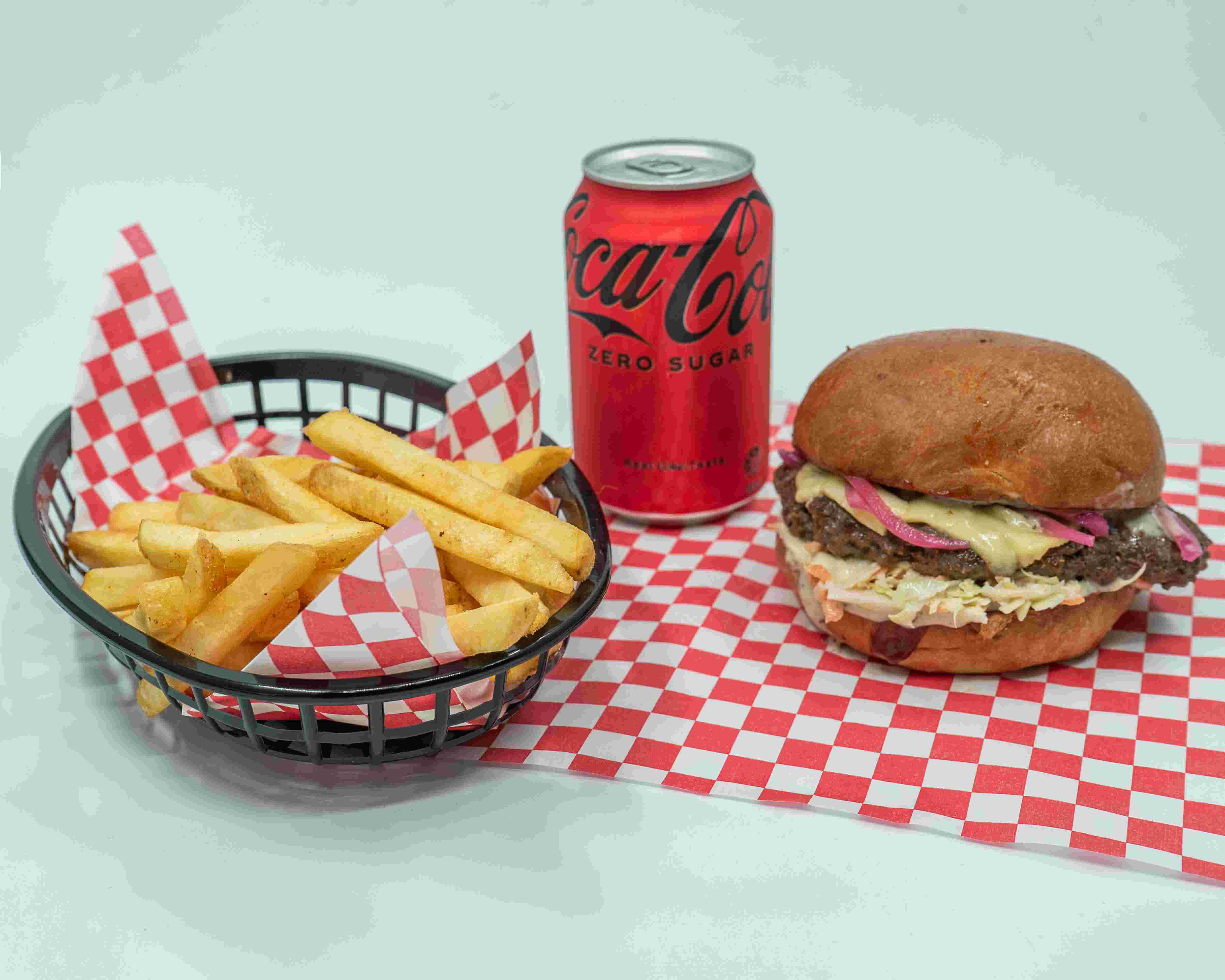 Lamb Burger + Fries + Drink Combo